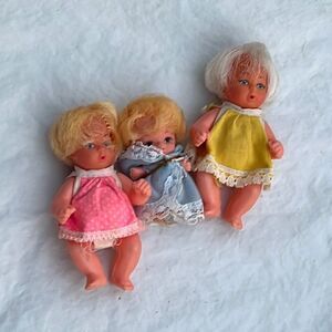 Bundle of 3 Vintage Blue-Box baby dolls